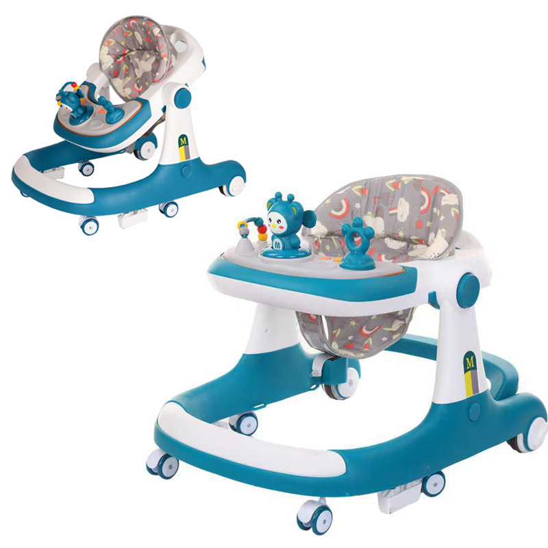 Baby Walker Kids Anti-O-Leg Multi-Function BB Trolley anti-Rollover Can be Pushed and Sit Baby Walker