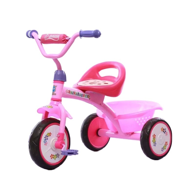 Light Weight Good Quality Three Wheels Mini Toys Bike Tricycle for Children with Water Jug Kettle EVA Solid Wheel Pink Color