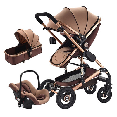 High landscape newborn carry cot and carseat luxury stroller set travel system pram baby stroller