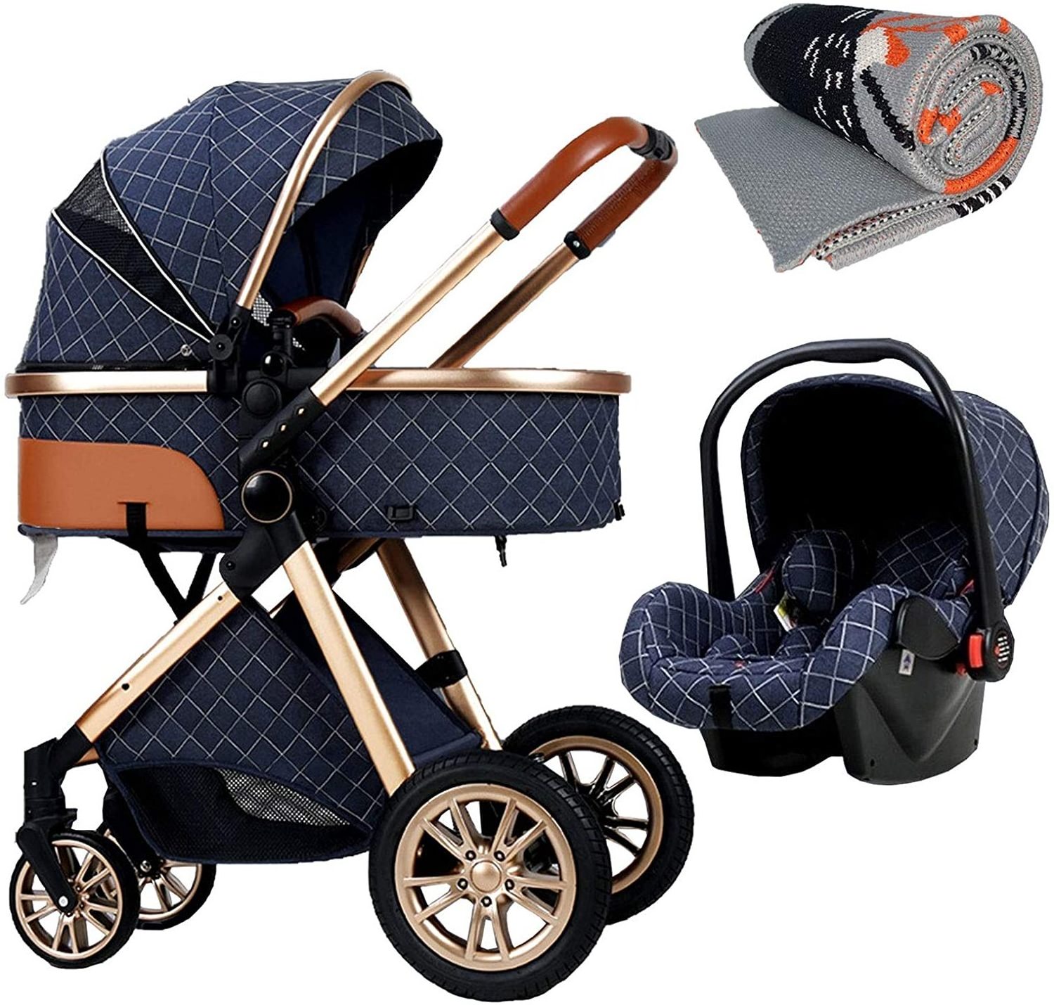 lightweight baby stroller travel system 3 in 1 baby stroller newborn carriage with car seat