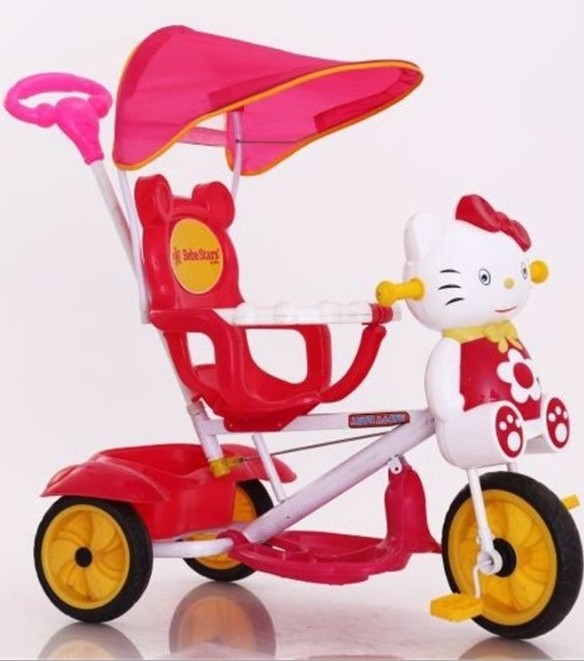 cartoon plastic ride on car kids tricycle for 1-3 years old kid with music