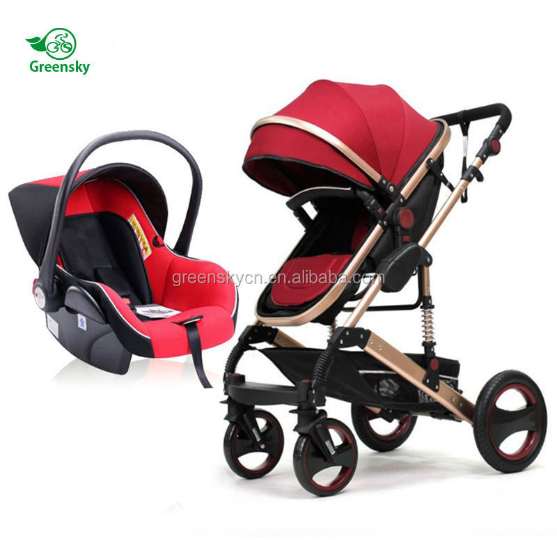 Newborn Baby Prams Stroller 3 in 1 Car Seat Strollers Walkers Carriers Travel Wagon Baby Strollers with Car Seat