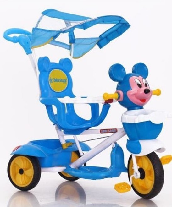 cartoon plastic ride on car kids tricycle for 1-3 years old kid with music