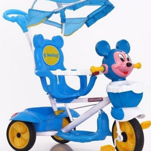 cartoon plastic ride on car kids tricycle for 1-3 years old kid with music