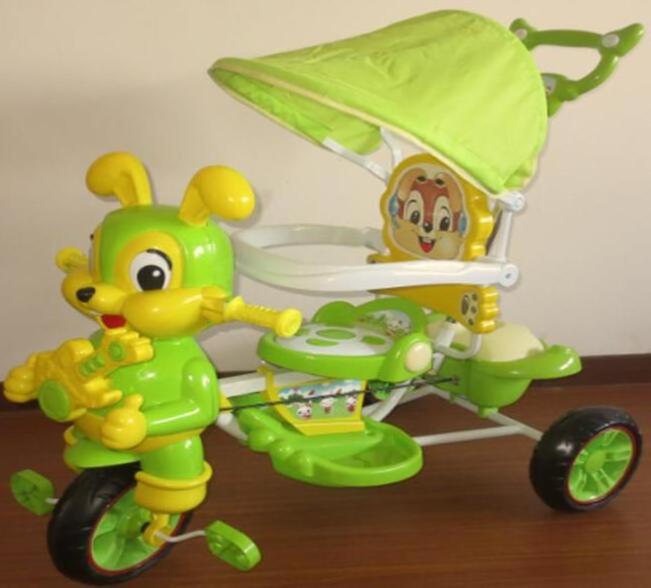 cartoon plastic ride on car kids tricycle for 1-3 years old kid with music