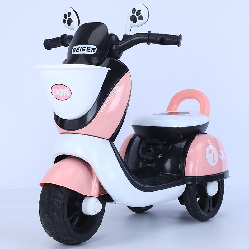 Hot selling Kids electric motor car toy with chargers/6v battery charger toy motorcycle  e-scooter kids moto