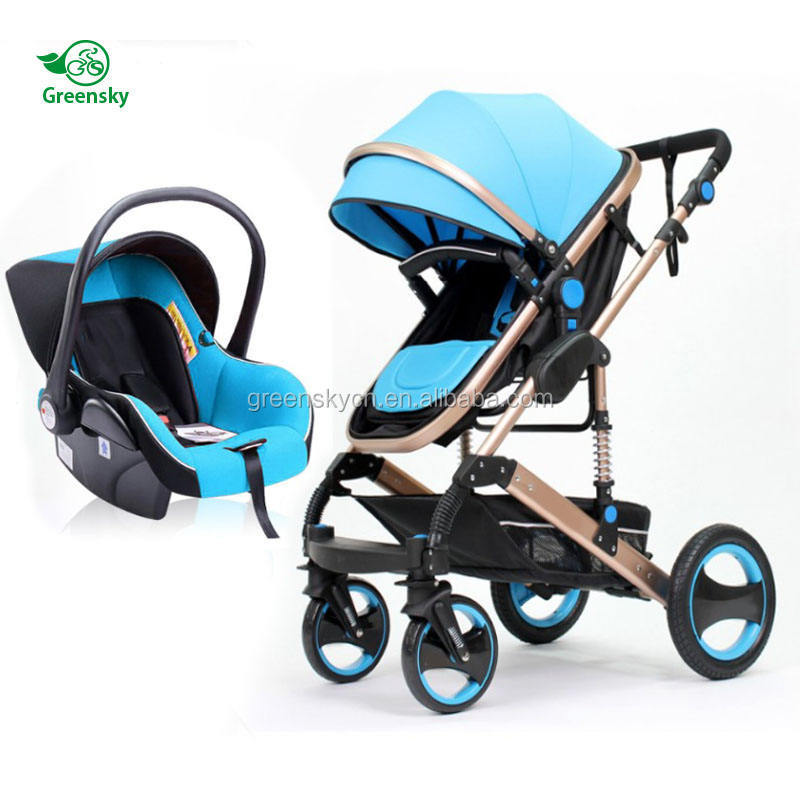 Newborn Baby Prams Stroller 3 in 1 Car Seat Strollers Walkers Carriers Travel Wagon Baby Strollers with Car Seat