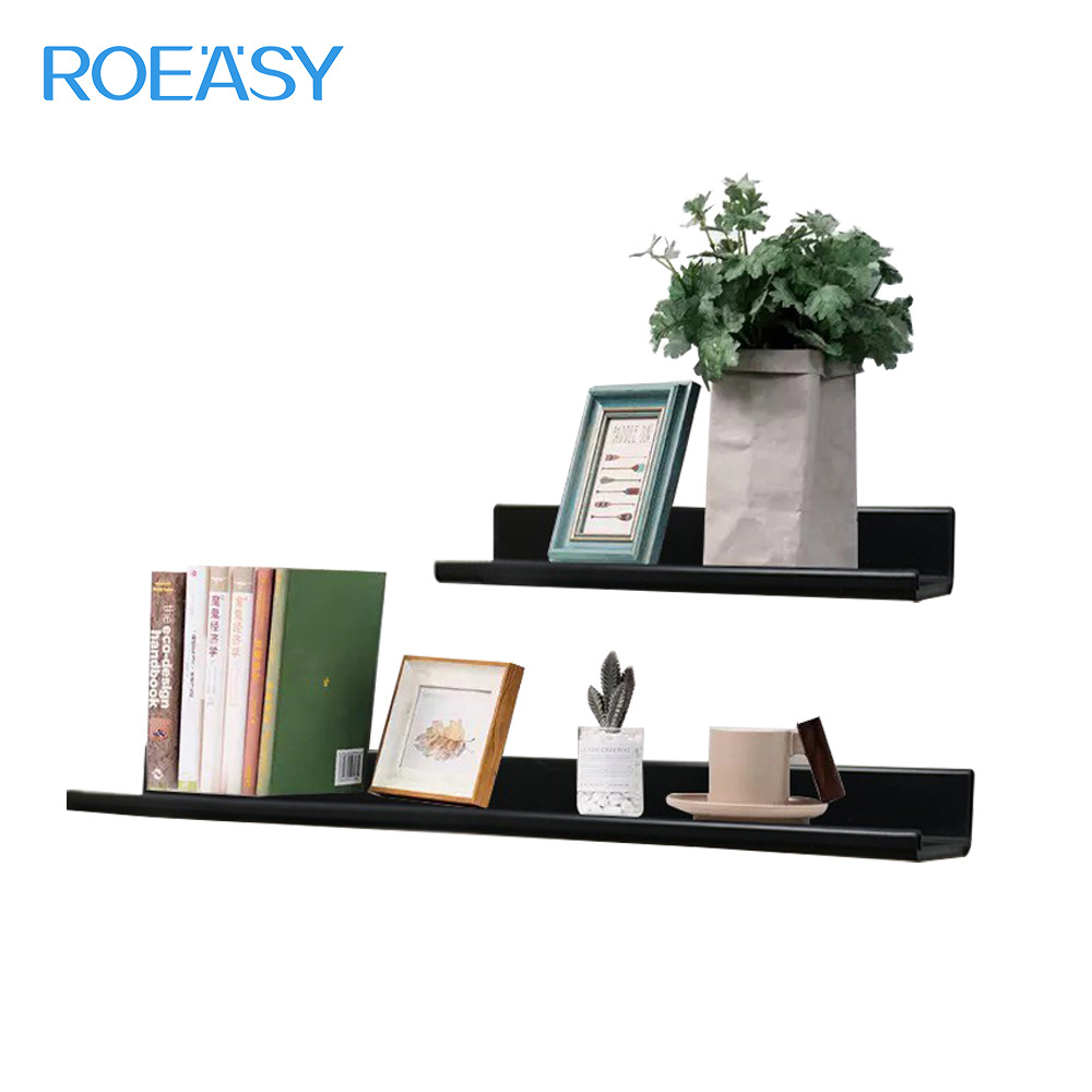 Roeasy floating aluminium shelf wall mounted living room wall shelves home decor for kitchen wall shelf for home