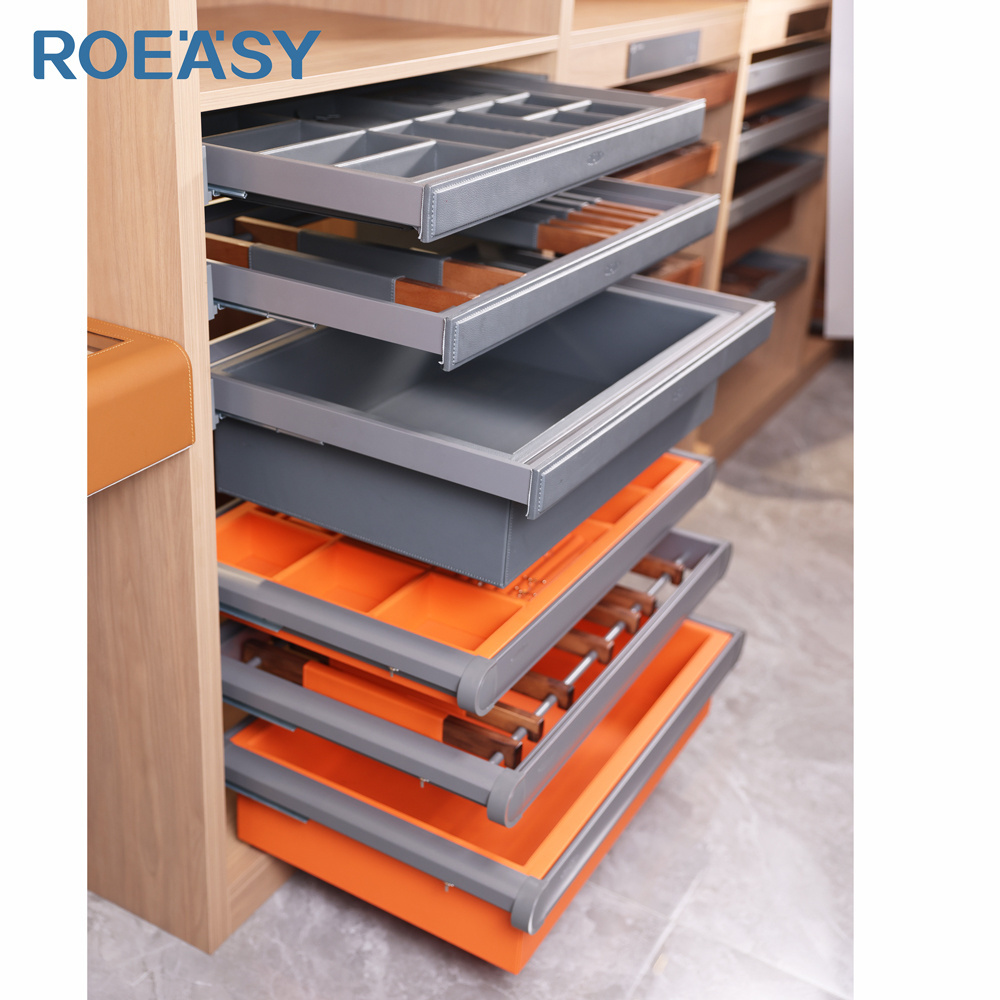 ROEASY Modern Fitted Design Clothes Wardrobe Bedroom Furniture Hardware Accessories Clothes Pant Jewelry Organizer For Wardrobes