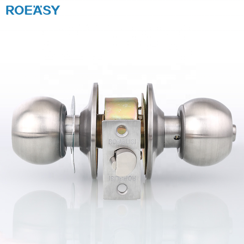 ROEASY CK-587 candados Stainless Steel Cylindrical Knob Door Lock gate lock  For Hotel Bedroom bathroom door lockset