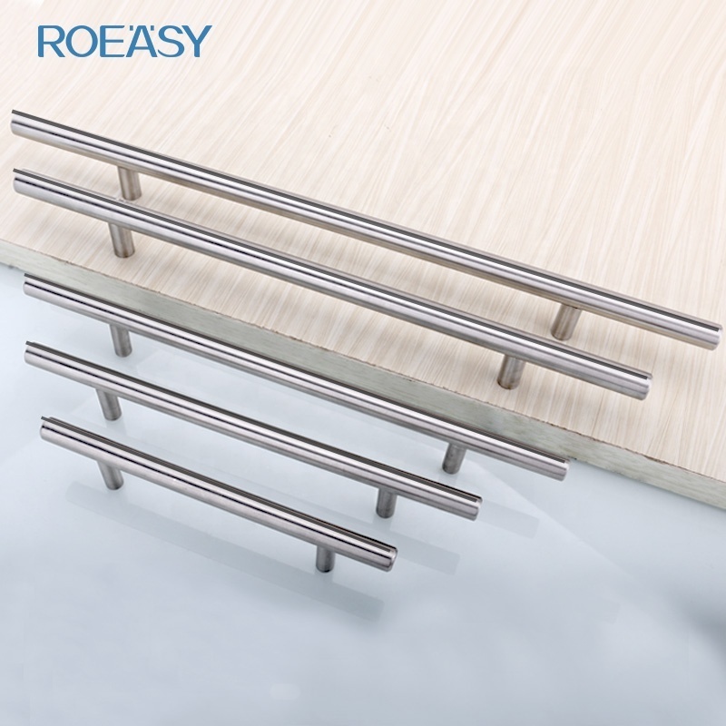 ROEASY 9609 Stainless Steel furniture drawer handle kitchen cabinet drawer pull cupboard door handle T bar handle