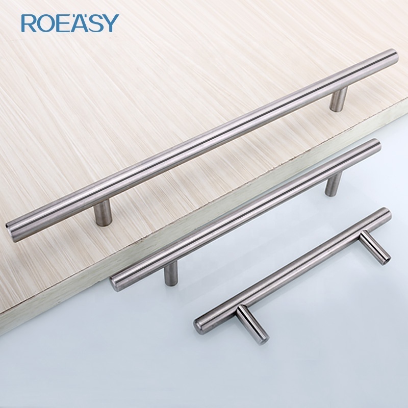 ROEASY 9609 Stainless Steel furniture drawer handle kitchen cabinet drawer pull cupboard door handle T bar handle