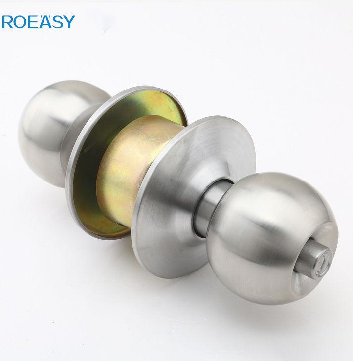 Roeasy Ss 201 Cam Lock Stainless Steel Knob Lock Cylindrical Door Lock For Bathroom