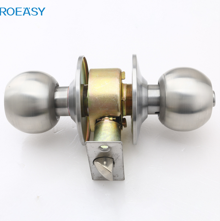 Roeasy Ss 201 Cam Lock Stainless Steel Knob Lock Cylindrical Door Lock For Bathroom