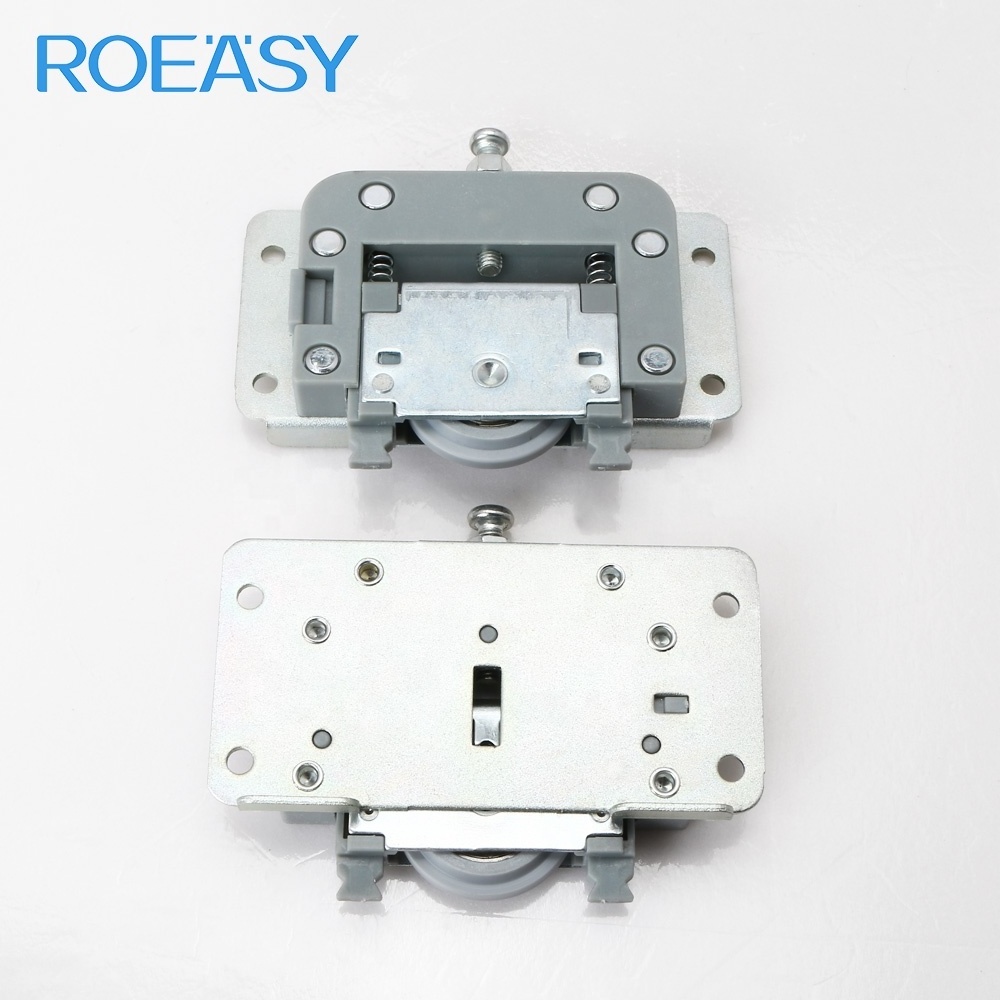 ROEASY Double Track  wardrobe heavy-duty sliding roller fittings and rollers wheels for sliding door system and furnitures