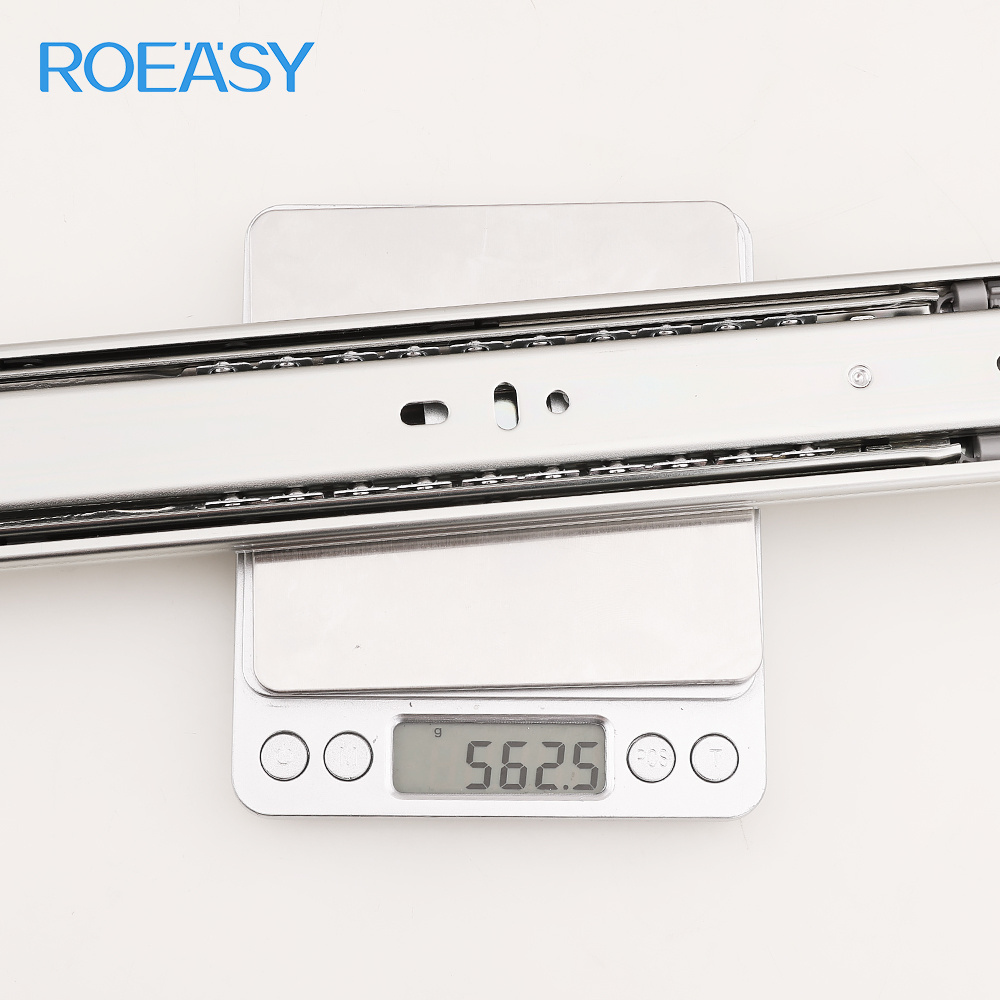 Furniture Hardware oem 10 to 24 inch Telescopic Rail Cold Rolled Steel Drawer Channel Soft Close Drawer Slide