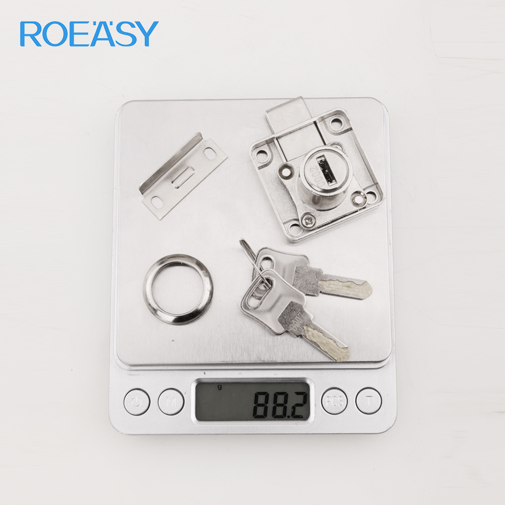 Roeasy Multipurpose Office Zinc 138 Cam Latch Bolt Rim Cupboard Desk Cabinet Drawer Lock Bedroom Furniture Free Customized Alloy