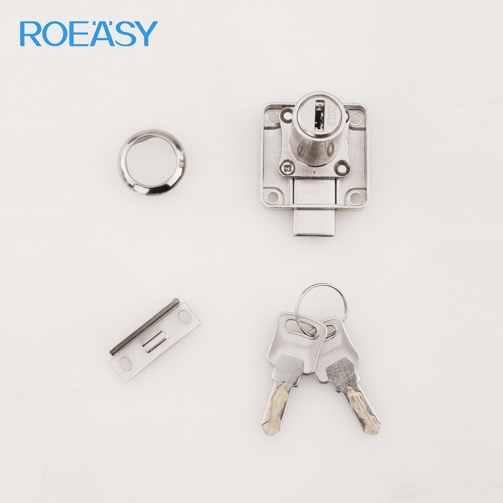 Roeasy Multipurpose Office Zinc 138 Cam Latch Bolt Rim Cupboard Desk Cabinet Drawer Lock Bedroom Furniture Free Customized Alloy