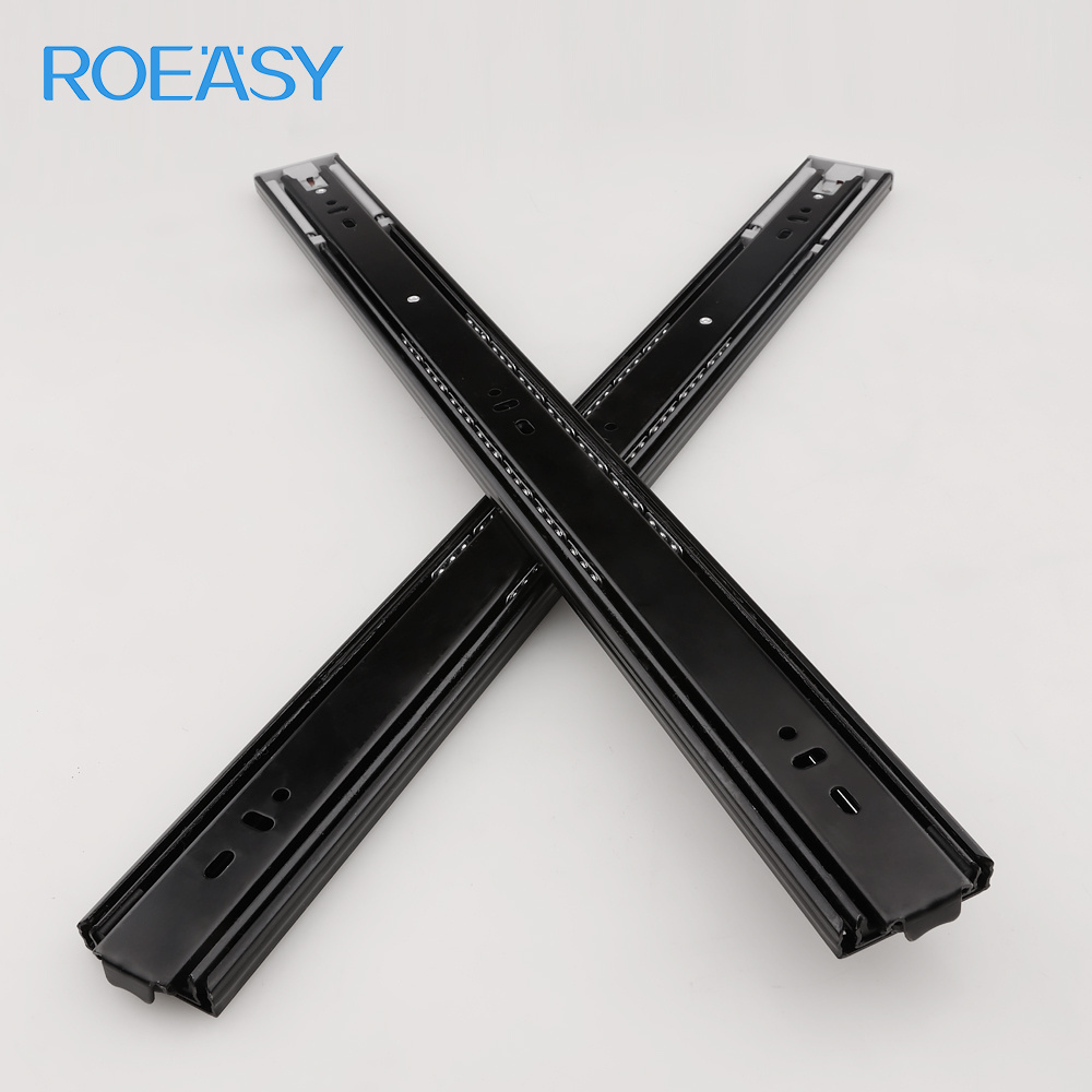 ROEASY Furniture Telescopic Soft Close Drawer Slides Factory Soft Close Corredicas Telescopicas 45mm