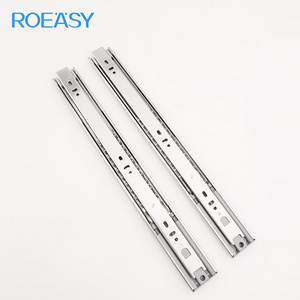 ROEASY 45mm Drawer telescopic channel Soft Close Drawer Slider Ball Bearing Drawer push to open ball bearing slide