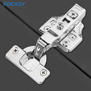 ROEASY dobradica 35mm concealed hinge slow motion soft closer hinges cupboard 3d adjustable stainless steel hinge