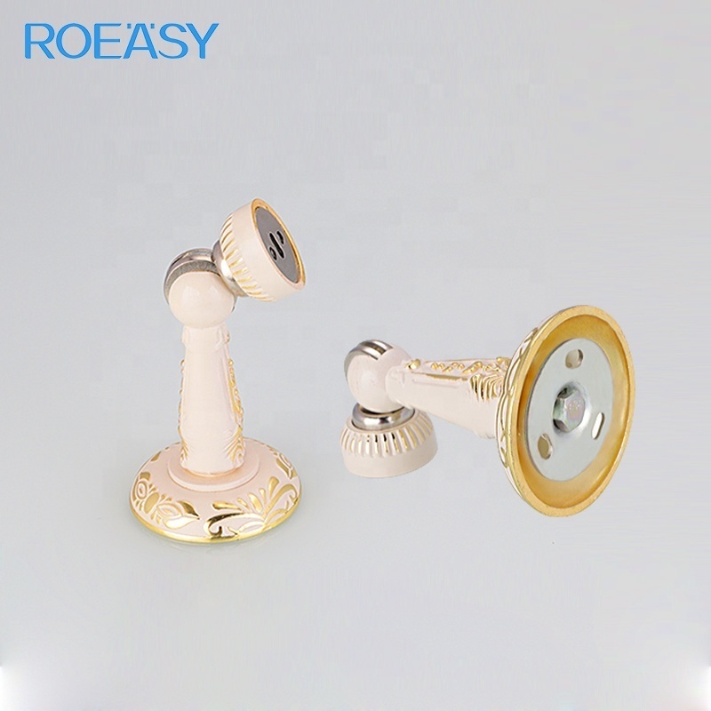 ROEASY New Style Stainless Steel Anti-Slip Magnetic Door Stops Door Stopper Wall Mount Stopper For Hotel