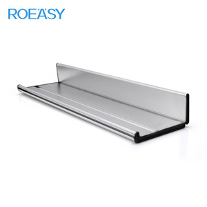 ROEASY Wall shelf made of solid aluminum brackets 70*10 cm/ Durable thermo birch shelf for living room kitchen bedroom