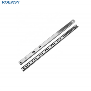 ROEASY Drawer Slide 17mm Zinc Furniture Accessories Two Way Linear Ball Bearing Drawer Slide