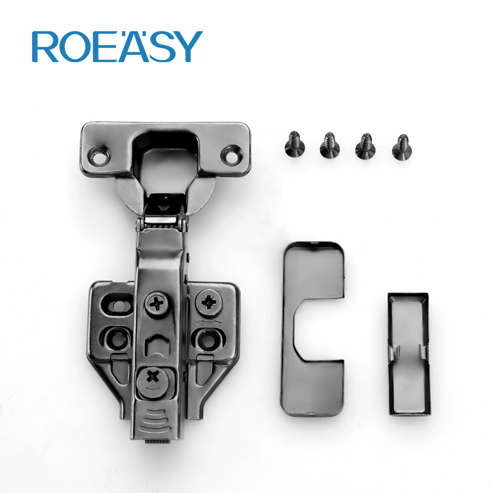 Roeasy traditional 35mm  cup cold-rolled steel black furniture hinge  121g soft closing 3D cabinet concealed door hinge