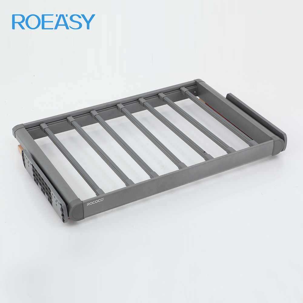 ROEASY Wardrobe Accessories Pull Out Display Sliding Wardrobe Fittings Pants Multifunctional Sliding Trouser Rack