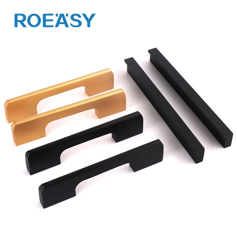 ROEASY Handle Furniture Cabinet Pull Handles Drawer Pulls Square T Bar Gold Brushed Nickel Kitchen Cupboard Handles