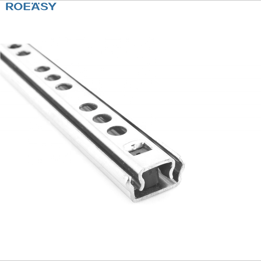 ROEASY Drawer Slide 17mm Zinc Furniture Accessories Two Way Linear Ball Bearing Drawer Slide