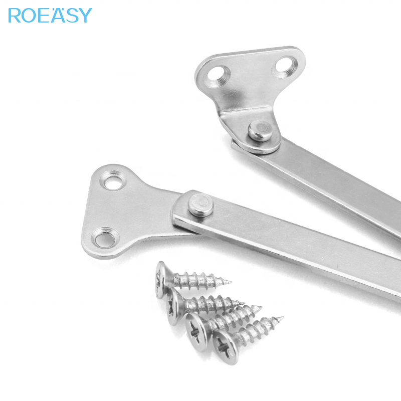 ROEASY  Cabinet Stays Lid Folding Flap Lift Up Down Guide Slots Folding Door Support For Kitchen Cupboard door Flap Support