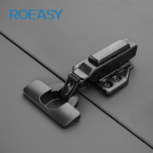 Roeasy traditional 35mm  cup cold-rolled steel black furniture hinge  121g soft closing 3D cabinet concealed door hinge