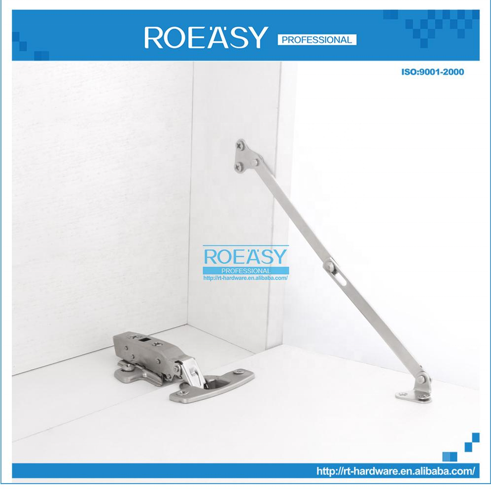 ROEASY  Cabinet Stays Lid Folding Flap Lift Up Down Guide Slots Folding Door Support For Kitchen Cupboard door Flap Support