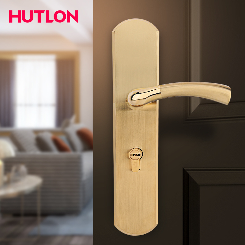 HUTLON Stainless Steel gold rust-resistant more durable high material door lock strong and durable door lock for bedroom