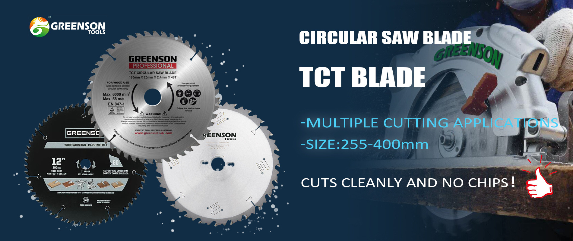 160mm sharp TCT circular saw blade wood cutting disc