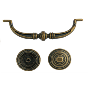 Drawer Pulls Susenya Pull Handle 3.26" Hole Centers with Screws Bronze Zinc Alloy Bail Pull  Handles Large antique brass