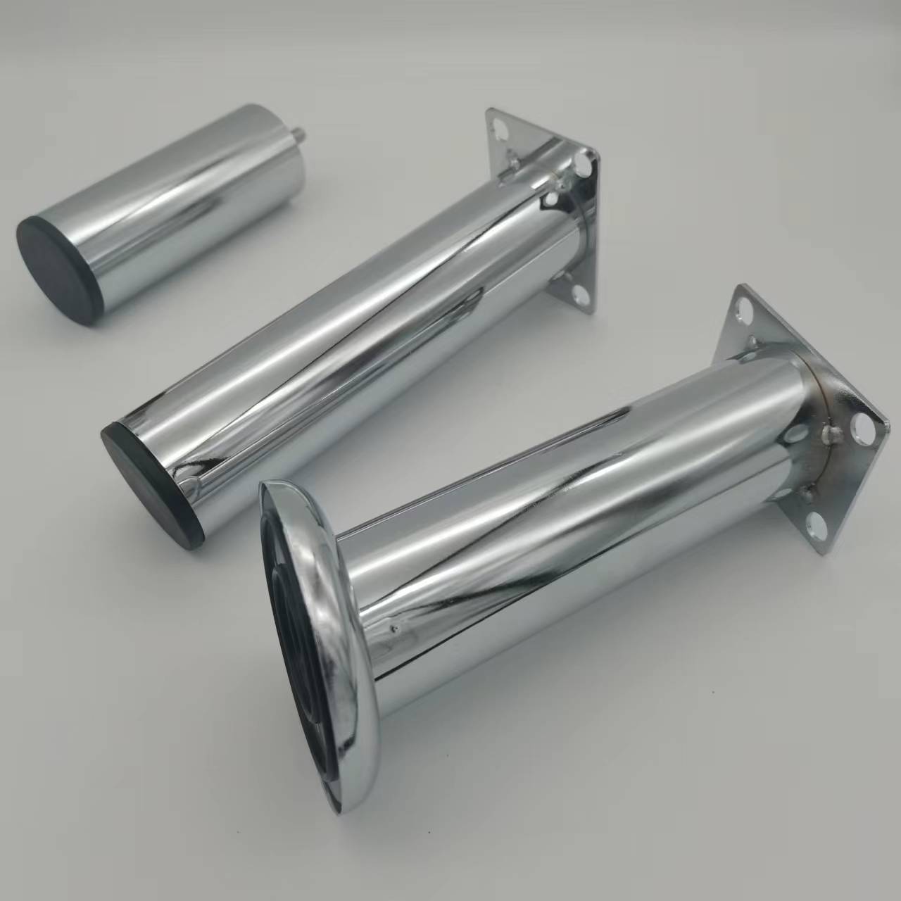 Iron thick tube 50mm diameter chrome sofa leg aluminum coffee table leg metal furniture legs