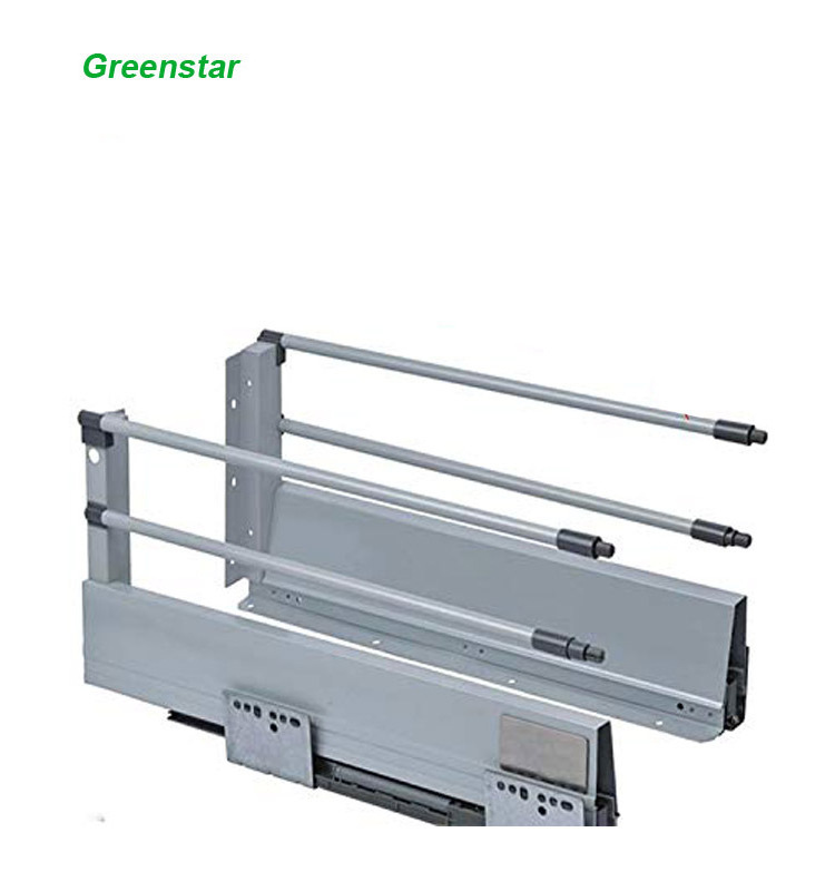 Drawer Box Slim double Wall Drawer Slide Enhanced Type With Full Extension Undermount Slide