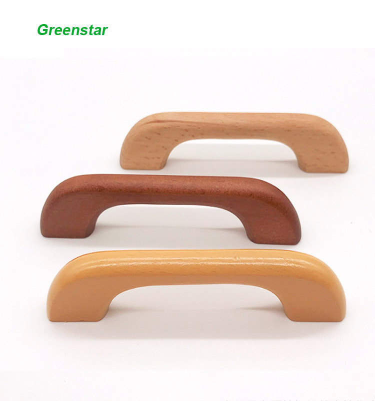 wood handle Wooden Cabinet Knob Door Pull Handle for cupboard