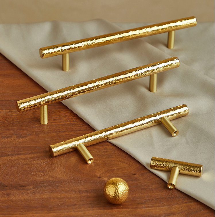 Rough Surface Old style 100% Brass Furniture Handles pulls knobs Hammer knocked pattern knobs