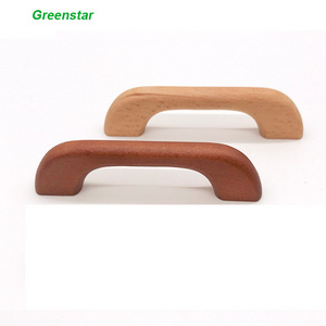 wood handle Wooden Cabinet Knob Door Pull Handle for cupboard