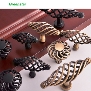 2020 Greenstar Bird Nest Black Brown Cabinet Hardware Handle Pull  For Drawer Handle Dresser Kitchen Cupboard Furniture