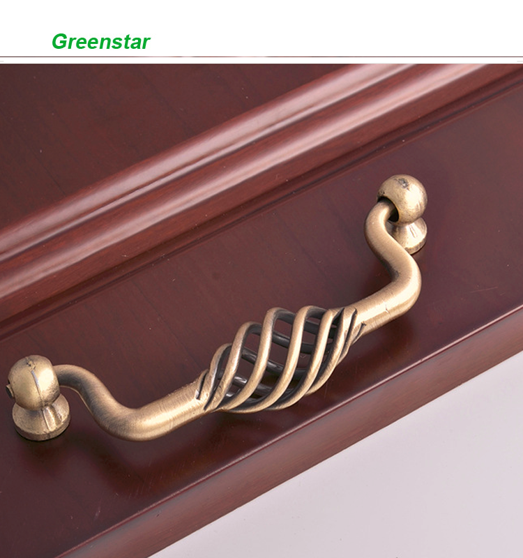 2020 Greenstar Bird Nest Black Brown Cabinet Hardware Handle Pull  For Drawer Handle Dresser Kitchen Cupboard Furniture