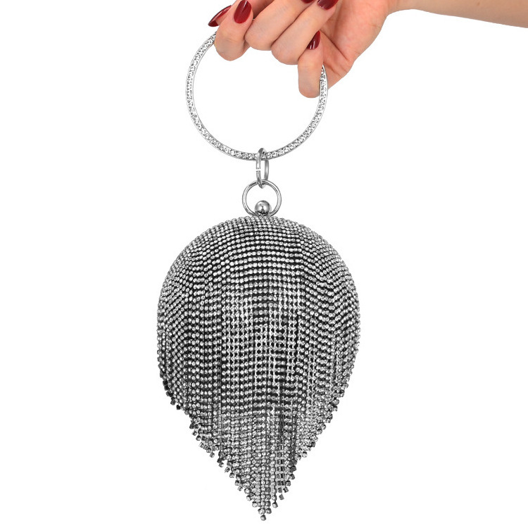 European and American women's  ball clutch bag evening bag clutch crystal evening bag