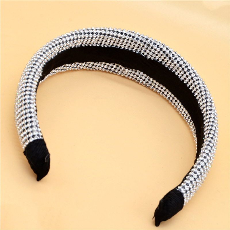 Fashionable  luxury headband temperament high-grade diamond mesh headband for women jewelry hair accessories