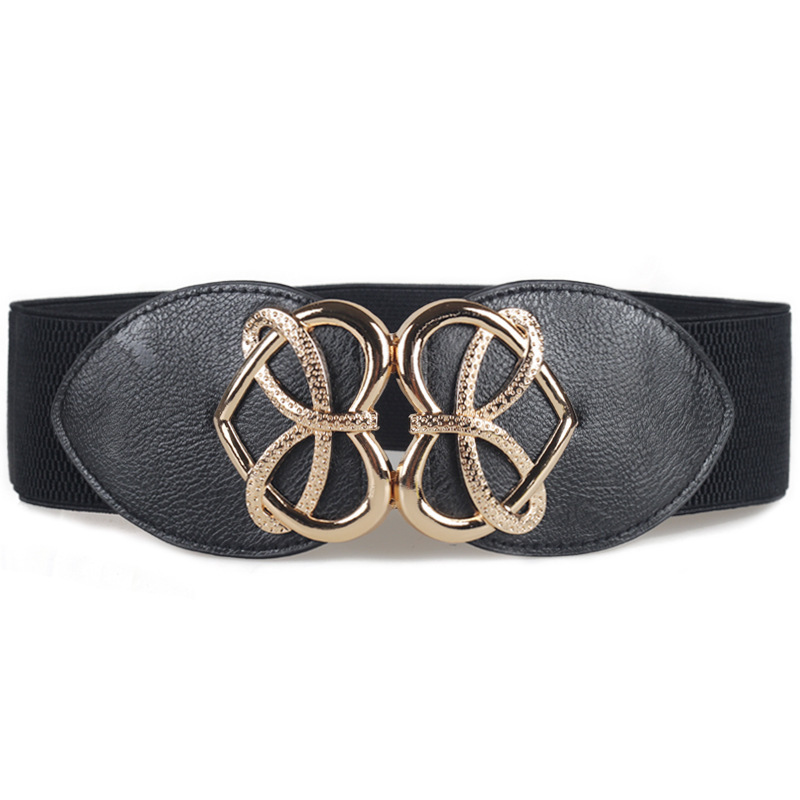 Fashion retro decorative waist belt sealing elastic belt elastic wide belt women