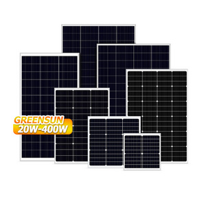 Small Solar Panel 166mm 182mm 210mm 20w 30w 40w 50w 100w 150w 200w 250w 350w Potable with IP67 Junction Box