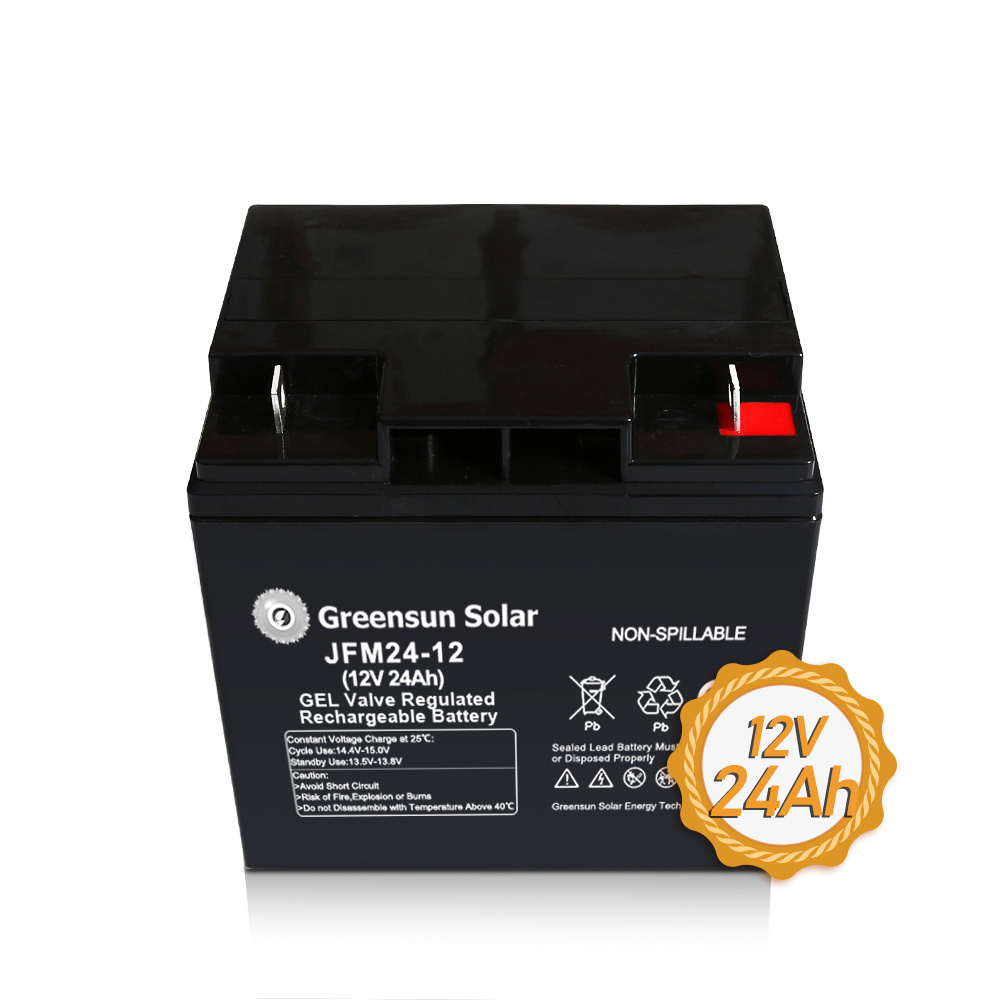 Greensun 12V 24V 48V Solar Inverter 60Ah 100Ah 200Ah 250Ah Rechargeable AGM/GEL Storage Batteries Electric Power Systems Toys